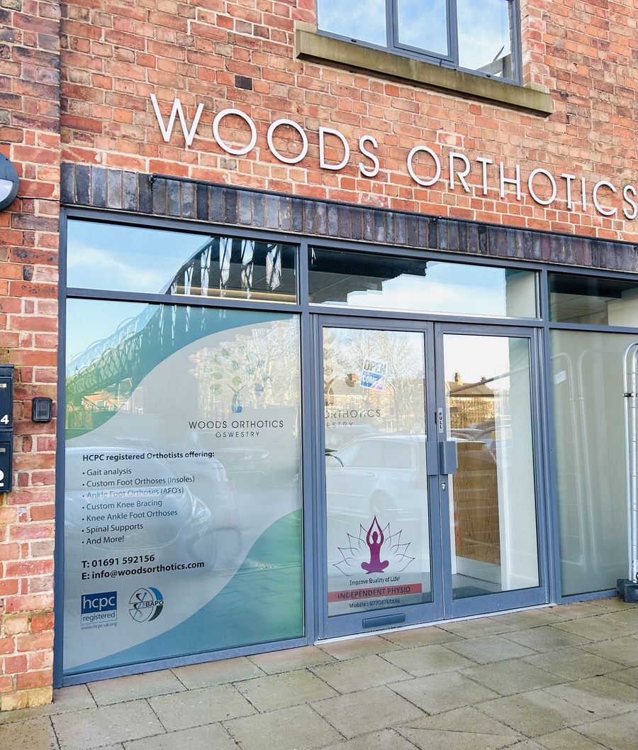 Outside the clinic entrance